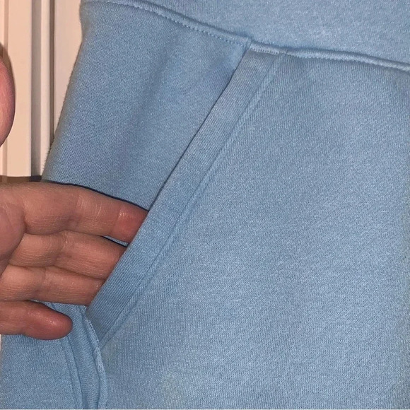 NWT Tek Gear Women's Plus Size 3X Ultra Soft Fleece Shorts Wildflower Blue New - Picture 3 of 5